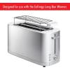 imageZWILLING Enfinigy 2 Slice Toaster with Extra Wide 15quot Slots for Bagels 7 Toast Settings Even Toasting Reheat Cancel Defrost BlackSilver