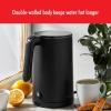 imageZWILLING Enfinigy Cool Touch 1Liter Electric Kettle Cordless Tea Kettle ampamp Hot Water  BlackBlack