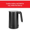 imageZWILLING Enfinigy Cool Touch 1Liter Electric Kettle Cordless Tea Kettle ampamp Hot Water  BlackBlack