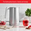 imageZWILLING Enfinigy Cool Touch 1Liter Electric Kettle Cordless Tea Kettle ampamp Hot Water  BlackSilver