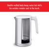 imageZWILLING Enfinigy Cool Touch 1Liter Electric Kettle Cordless Tea Kettle ampamp Hot Water  BlackSilver