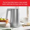 imageZWILLING Enfinigy Cool Touch 1Liter Electric Kettle Cordless Tea Kettle ampamp Hot Water  BlackSilver