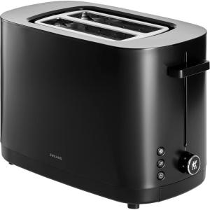 imageZWILLING Enfinigy 2 Slice Toaster with Extra Wide 15quot Slots for Bagels 7 Toast Settings Even Toasting Reheat Cancel Defrost BlackBlack