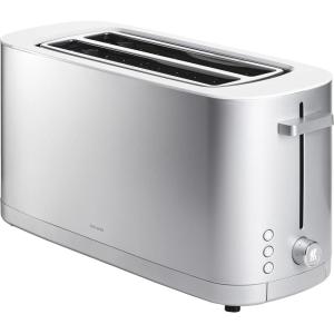 imageZWILLING Enfinigy 2 Slice Toaster with Extra Wide 15quot Slots for Bagels 7 Toast Settings Even Toasting Reheat Cancel Defrost BlackSilver