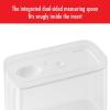 imageZWILLING Fresh ampamp Save CUBE 4in1 Multifunctional Insert with Integrated DualSided Measuring Spoon Pour Spout and Leveler BPAFree Plastic Medium White