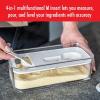 imageZWILLING Fresh ampamp Save CUBE 4in1 Multifunctional Insert with Integrated DualSided Measuring Spoon Pour Spout and Leveler BPAFree Plastic Medium White