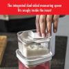imageZWILLING Fresh ampamp Save CUBE 6Piece Diffusers Set For Sealing in Fine Ingredients Like Flour and Spices Without Absorbing Up Into the Vacuum Pump BPAFree Plastic WhiteInsert with Measuring Spoon  Small