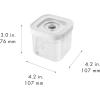 imageZWILLING Fresh ampamp Save CUBE Storage Organizer 3S 125qt Pantry Organizers and Storage Plastic BPAFree Airtight Dry Food Storage Container for Storing Brown Sugar A 2pound Bag of Rice and moreS  035qt
