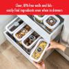 imageZWILLING Fresh ampamp Save CUBE Storage Organizer 5Piece Medium Set Pantry Organizers and Storage Plastic BPAFree Airtight Dry Food Storage Container for Storing Almonds Banana Chips Nuts and more