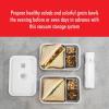 imageZWILLING Fresh ampamp Save Plastic Lunch Box Airtight Food Storage Container Meal Prep Container BPAFree Grey Semitransparent  MediumGray