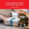 imageZWILLING Fresh ampamp Save Plastic Lunch Box Airtight Food Storage Container Meal Prep Container BPAFree Grey Semitransparent  MediumGrey