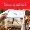 imageZWILLING Fresh ampamp Save Plastic Lunch Box Airtight Food Storage Container Meal Prep Container BPAFree Grey Semitransparent  MediumGrey