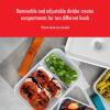 imageZWILLING Fresh ampamp Save Plastic Lunch Box Airtight Food Storage Container Meal Prep Container BPAFree Grey Semitransparent  MediumSemitransparent