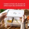imageZWILLING Fresh ampamp Save Plastic Lunch Box Airtight Food Storage Container Meal Prep Container BPAFree Grey Semitransparent  MediumSemitransparent