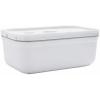 imageZWILLING Fresh ampamp Save Plastic Lunch Box Airtight Food Storage Container Meal Prep Container BPAFree Grey Semitransparent  MediumWhite