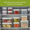 imageZWILLING Fresh ampamp Save Plastic Lunch Box Airtight Food Storage Container Meal Prep Container BPAFree Grey Semitransparent  MediumWhite
