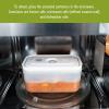 imageZWILLING Fresh ampamp Save Plastic Lunch Box Airtight Food Storage Container Meal Prep Container BPAFree Grey Semitransparent  MediumWhite