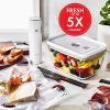 imageZWILLING Fresh ampamp Save Vacuum Sealer Machine 6pc Starter Set Airtight Food Storage Container Reusable Sous Vide Bags Meal Prep BPA Free