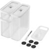 imageZWILLING Fresh ampamp Save CUBE Storage Organizer 5Piece Medium Set Pantry Organizers and Storage Plastic BPAFree Airtight Dry Food Storage Container for Storing Almonds Banana Chips Nuts and more