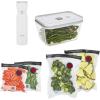 imageZWILLING Fresh ampamp Save Vacuum Sealer Machine Starter Set with Airtight Food Storage Container Glass Sous Vide Bags Meal PrepVacuum Sealer Machine Starter Set