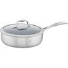 imageZWILLING Spirit Ceramic Nonstick Saute Pan 3qt 2inch Stainless SteelStainless Steel