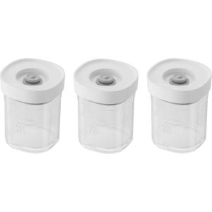 imageZWILLING Fresh ampamp Save CUBE 6Piece Diffusers Set For Sealing in Fine Ingredients Like Flour and Spices Without Absorbing Up Into the Vacuum Pump BPAFree Plastic White3pc Spice Set