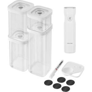 imageZWILLING Fresh ampamp Save CUBE Storage Organizer 3S 125qt Pantry Organizers and Storage Plastic BPAFree Airtight Dry Food Storage Container for Storing Brown Sugar A 2pound Bag of Rice and more6pc  Vacuum sealer