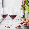 imageZWILLING JA HENCKELS 6 Piece Predicat Burgundy Glass Set 136 oz WhiteGlass