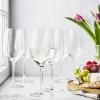 imageZWILLING JA HENCKELS 6 Piece Predicat Burgundy Glass Set 136 oz WhiteWhite