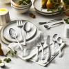 imageZWILLING JA Henckels Bellasera Matte Finish 45pc Satin Flatware Set 1810 Stainless Steel Satin Finish Not PolishedSilver