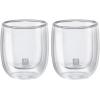imageZWILLING Sorrento 8pc DoubleWall Glass Latte Cup Set 118 fluid ouncesClear