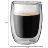 imageZWILLING Sorrento 8pc DoubleWall Glass Latte Cup Set 118 fluid ouncesGlass