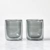 imageZWILLING Sorrento 2pc DoubleWall Tumbler Glass Set  AmberSmoke Grey