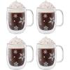 imageZWILLING Sorrento Plus 4pc 12oz Double Wall Glass Coffee Mug SetClear
