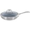 imageZWILLING Spirit Ceramic Nonstick Fry Pan with Lid 95inch Stainless SteelStainless Steel