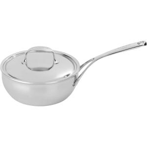 imageDemeyere Atlantis 26 Quart Conic Sauteuse Pan with Stainless Steel Lid35qt
