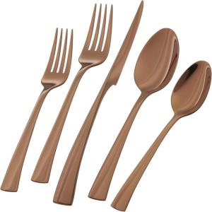imageZWILLING Bellasera 20pc 1810 Stainless Steel Flatware Set  Rose Gold