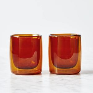 imageZWILLING Sorrento 2pc DoubleWall Tumbler Glass Set  AmberAmber