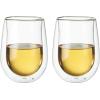 imageZWILLING JA Henckels DoubleWall Stemless White Wine Glass Set 10 fl oz 2pcWhite