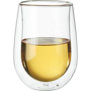 imageZWILLING JA Henckels DoubleWall Stemless White Wine Glass Set 10 fl oz 2pcWhite