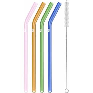 imageZWILLING Sorrento 5pc Bent Glass Straw Set  Multi ColorMulticolor