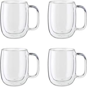imageZWILLING Sorrento DoubleWall Coffee and Beverage 9pc Glassware Set4pc