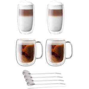 imageZWILLING Sorrento DoubleWall Coffee and Beverage 9pc Glassware Set9pc