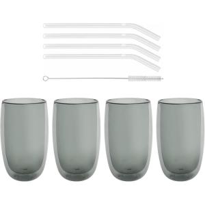 imageZWILLING Sorrento Latte Glass Set 118 oz Smoke