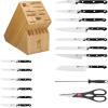 imageZWILLING Professional S 10Piece RazorSharp German Block Knife Set With Acacia Block Made in CompanyOwned German Factory with Special Formula Steel perfected for almost 300 Years Dishwasher SafeBamboo