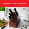 imageZWILLING Professional S 10Piece RazorSharp German Block Knife Set With Acacia Block Made in CompanyOwned German Factory with Special Formula Steel perfected for almost 300 Years Dishwasher SafeAcacia
