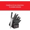 imageZWILLING Professional S 10Piece RazorSharp German Block Knife Set With Acacia Block Made in CompanyOwned German Factory with Special Formula Steel perfected for almost 300 Years Dishwasher SafeBlack