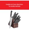 imageZWILLING Professional S 10Piece RazorSharp German Block Knife Set With Acacia Block Made in CompanyOwned German Factory with Special Formula Steel perfected for almost 300 Years Dishwasher SafeWalnut