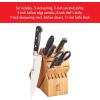 imageZWILLING Professional S 10Piece RazorSharp German Block Knife Set With Acacia Block Made in CompanyOwned German Factory with Special Formula Steel perfected for almost 300 Years Dishwasher SafeBlack