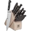 imageZWILLING Professional S 10Piece RazorSharp German Block Knife Set With Acacia Block Made in CompanyOwned German Factory with Special Formula Steel perfected for almost 300 Years Dishwasher SafeWhite